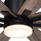 Vaxcel Crawford 60 in. 6 Blade Black Farmhouse Indoor Ceiling Fan with Light Kit and Remote F0109 - alternate 10